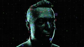 Artificial Intelligence Facial Id Scanner Visualization in Work. illustration of Process Smart Recognition and Biometrics Identify Humanity. Monitoring Interface Unlock Tracking User. Research Concept - Powered by Shutterstock - Get 15% off with code: PIKWIZARD15