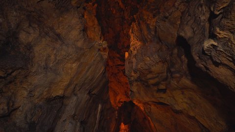Bulak Mencilis cave in Karabuk. 4K Footage in Turkey