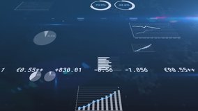 Animation of stock exchange financial data processing with network of digital icons. global finance technology digital interface concept digitally generated image. - Powered by Shutterstock - Get 15% off with code: PIKWIZARD15