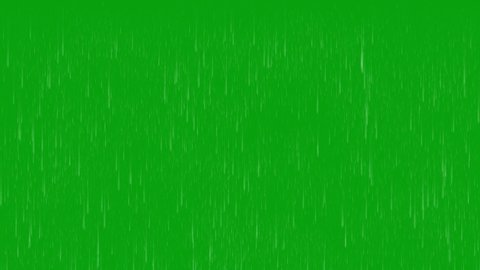 Rainfall green screen motion graphics