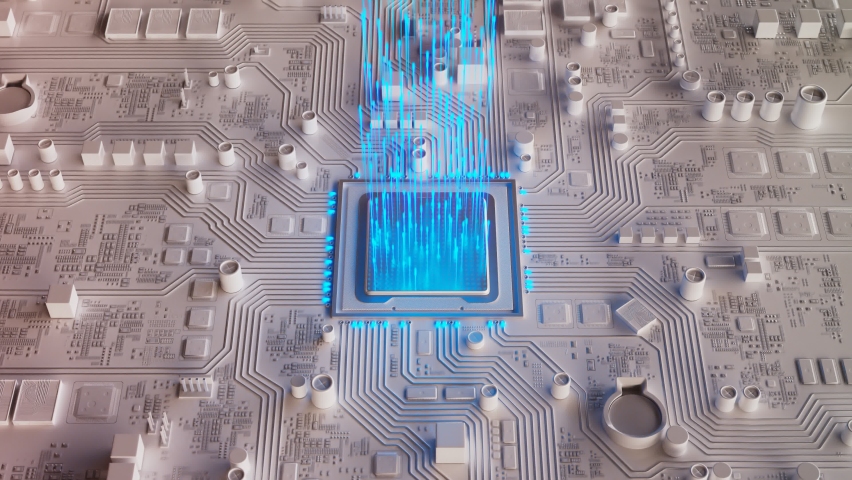 Impressive Animation Shows Data Flow Stock Footage Video (100% Royalty ...