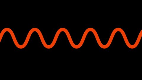 abstract geometric pattern wave line .circular animation, concentric shapes. on a black background. 
