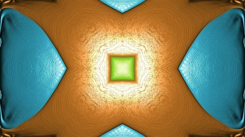 Abstract surreal loop motion background, variegated kaleidoscope

