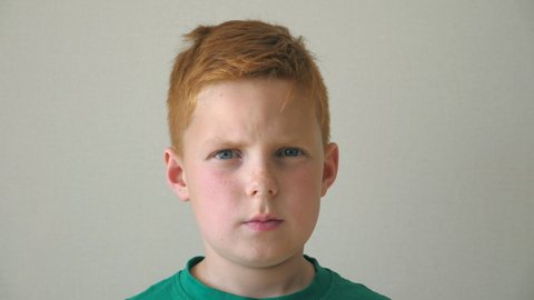 Portrait Of Young Serious Red Haired Video De Stock 100 Libre De Droit Shutterstock