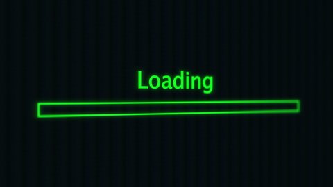 Computer Screen Loading Bar Animation Stock Footage Video (100% Royalty ...