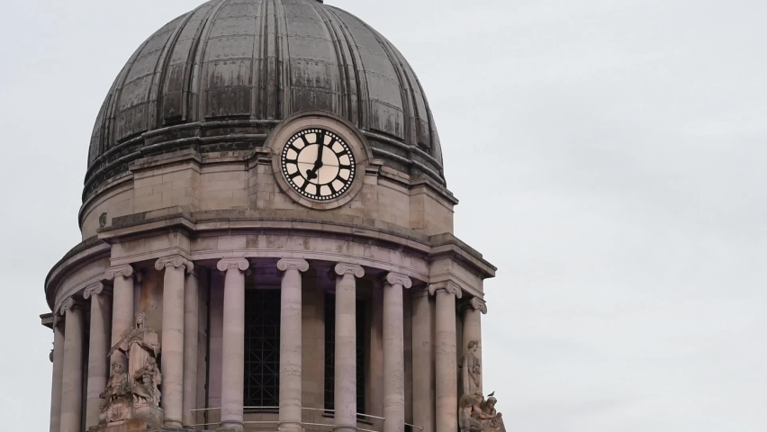Clock on top Nottingham Council House, Nottingham, East Midlands, United Kingdom