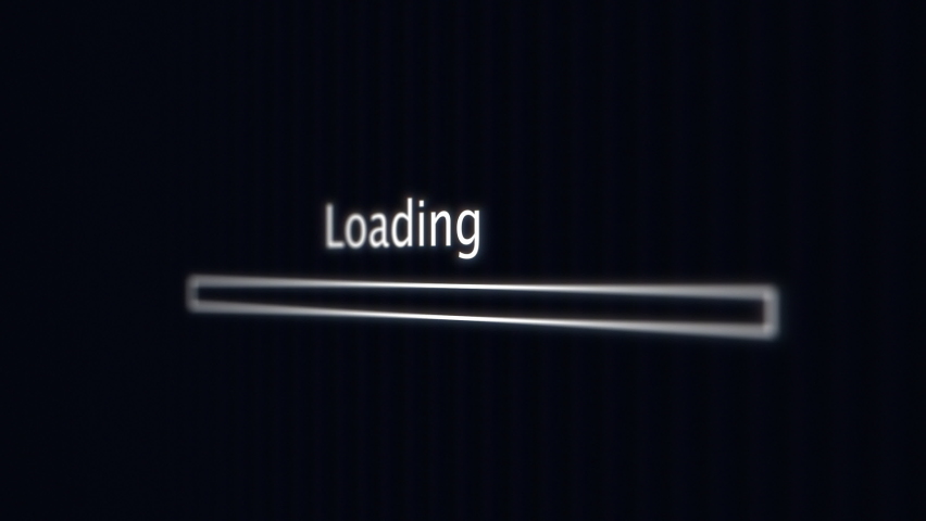 White Loading Bar Computer Screen Stock Footage Video (100% Royalty ...