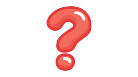 Animated funny symbol of question mark. Looped video. Vector illustration isolated on a white background.
 - Powered by Shutterstock - Get 15% off with code: PIKWIZARD15