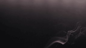 Light white smoke in slow motion. Abstract Smoke, Cloud of cold fog on black background. Floating fog. texture. candle smoke. High quality FullHD footage - Powered by Shutterstock - Get 15% off with code: PIKWIZARD15