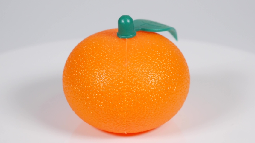 Orange ornament , close up video clip