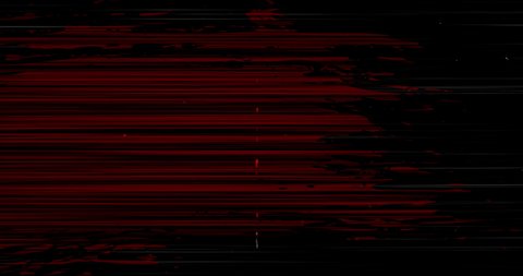 Animation of multiple black and red squiggles and lines moving on seamless loop. repetition and movement concept digitally generated video.