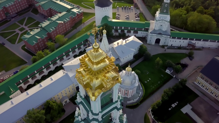 The Trinity-Sergius Lavra. The Monastery of the Russian Orthodox Church. The founder is Sergius of Radonezh. The city of Sergiev Posad.