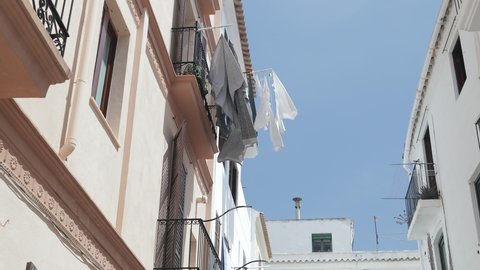 Ibiza Spain laundry street walk
