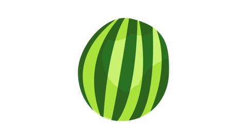Watermelon icon animation best object on white background