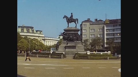 SOFIA, BULGARIA MAY 1981: Monument to Tsar Liberator in Sofia