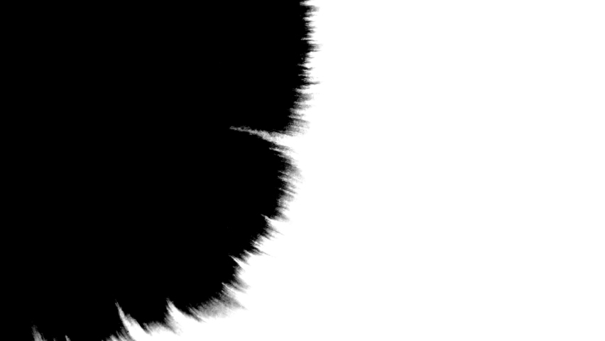 Ink drop on white black background footage, Ink transition footage
