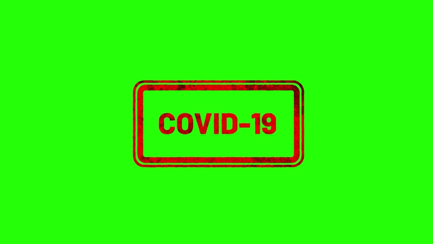Covid-19 stamp and stamping animation. | Shutterstock HD Video #1066186186