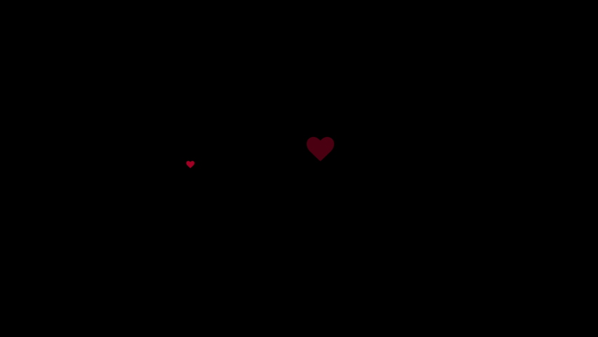 Valentine's day Animation Hearts Greeting love hearts Concept background. Festive of bokeh,hearts for Valentine's Animation on alpha channel Background. Can be edited, used conveniently and quickly. Royalty-Free Stock Footage #1066192708
