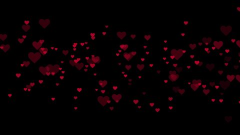 Valentine's day Animation Hearts Greeting love hearts Concept background. Festive of bokeh,hearts for Valentine's Animation on alpha channel Background. Can be edited, used conveniently and quickly.
