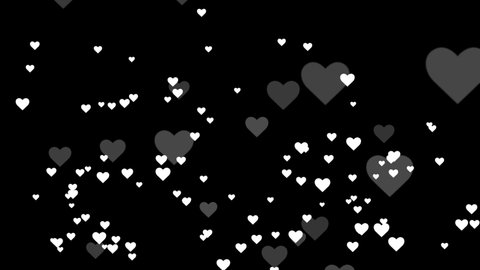 Valentine's day Animation Hearts Greeting love hearts Concept background. Festive of bokeh,hearts for Valentine's Animation on alpha channel Background. Can be edited, used conveniently and quickly.