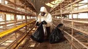 Footage Slow Motion: Scientists are collecting samples of Covit-19 in bags for further testing - Powered by Shutterstock - Get 15% off with code: PIKWIZARD15