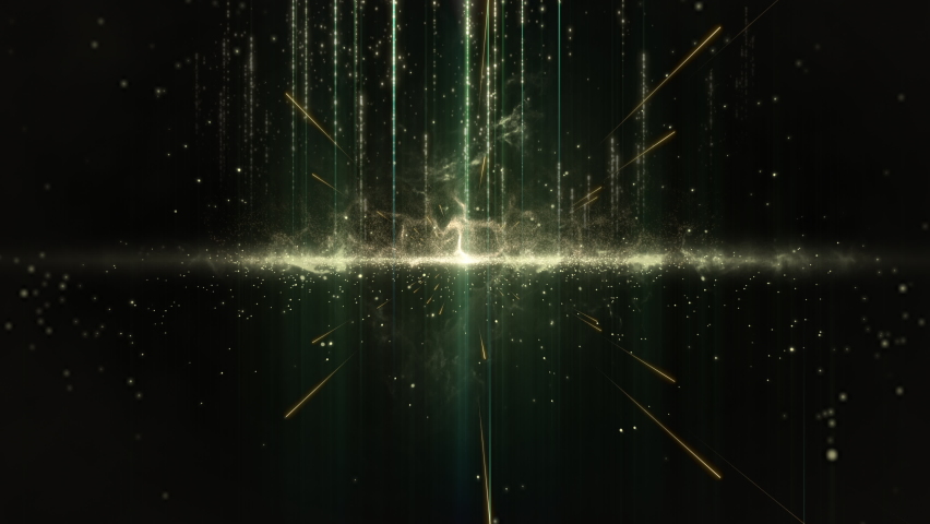 Dark Glow Nebula with Shine Glow Loop. 3D rendering. Futuristic VJ motion graphics, club concert with projection mapping and high tech  dark background seamless loop .