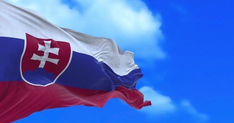 Seamless loop of Slovakia flag.