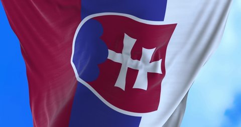 Seamless loop of Slovakia flag.