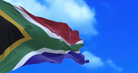 Seamless loop of South Africa flag.