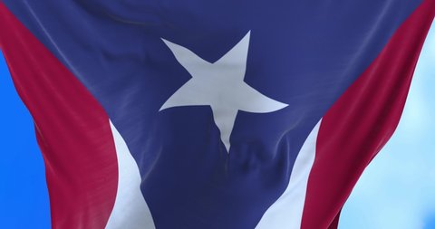 Seamless loop of Puerto Rico flag.	