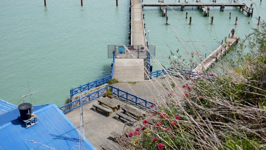 Naval Point Marina. Docks, Lyttelton, Christchurch, New Zealand.
