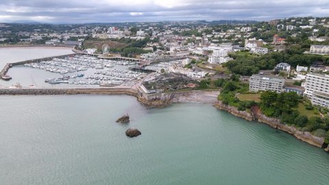 Torquay Harbour and Marina on Coastal Town on English Channel in Devon, England
