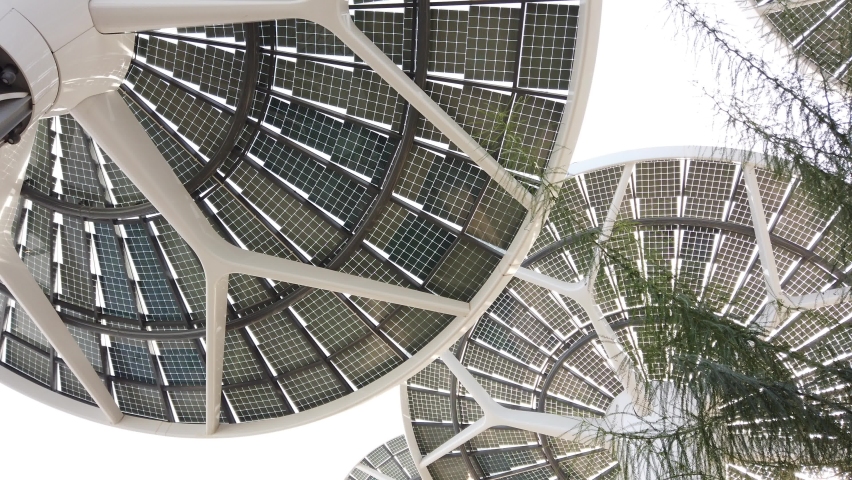 DUBAI, UAE - JANUARY, 2021: Expo 2020  architecture. The Sustainability Pavilion. 