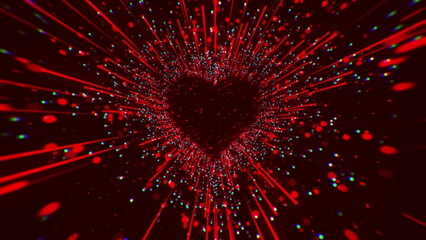 Valentine's Day Heart Animation, Heart Tunnel 4K Video,LOVE. Happy Valentines Day Background Heart. Anniversary, mother's day, marriage, invitation e-card. | Shutterstock HD Video #1066299841