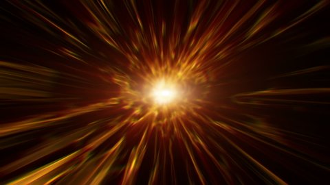 Abstract plasma tunnel, through time, 3d animation
