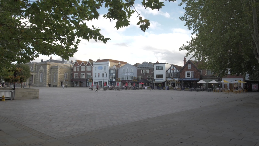 Architecture and Market Square, Salisbury, Wiltshire, England, United Kingdom, Europe