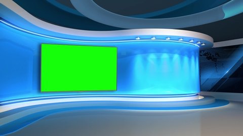 News Studio Blue Studio News Stock Footage Video 100 Royalty Free Shutterstock