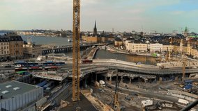 Video of Beautiful Stockholm City Skyline