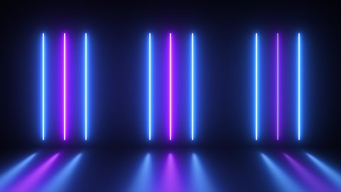 Concept-N1 Abstract neon lights animation with lights led effect and moving pattern.