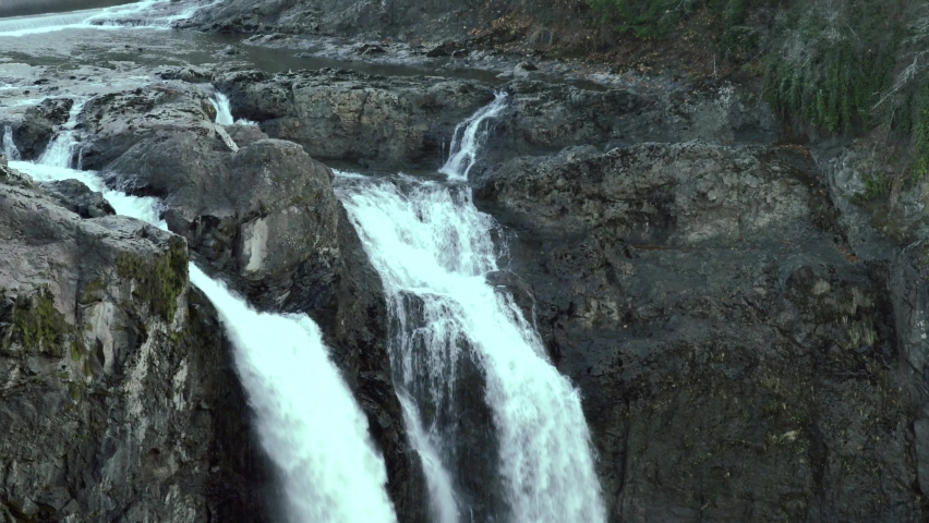 Snoqualmie Falls in Washington State, USA. Washington State is a state in the Pacific Northwest The Washington state