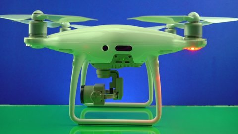 January 29-2021 Drone DJI Phantom 4 pro v2.0 on table Professional photography prepared for take a photo or video photography