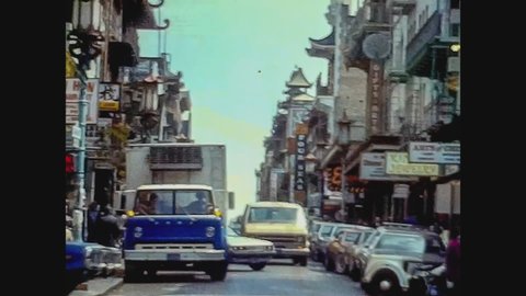 SAN FRANCISCO, USA MAY 1979: San Francisco Chinatown in 70's
