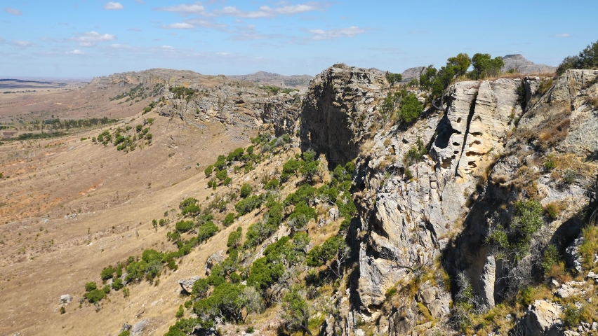The Steep Craggy Cliffs of Isalo National Park, Madagascar