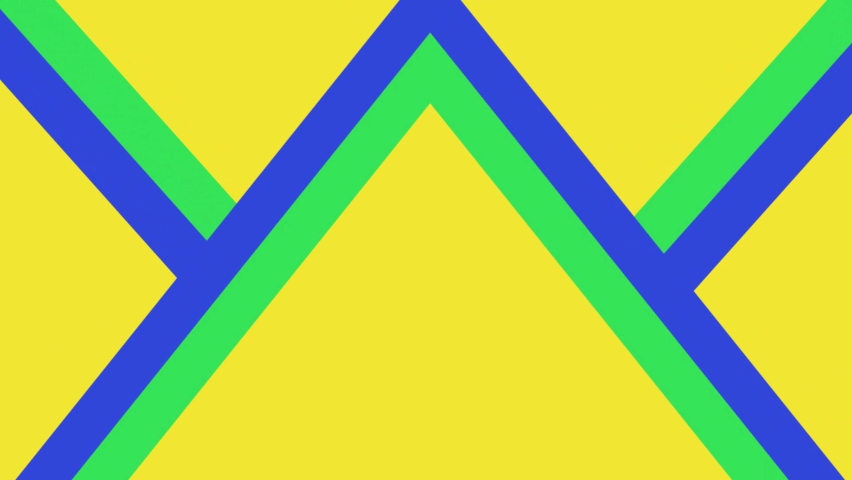 Yellow triangle transition or video opening template, full HD 4k video