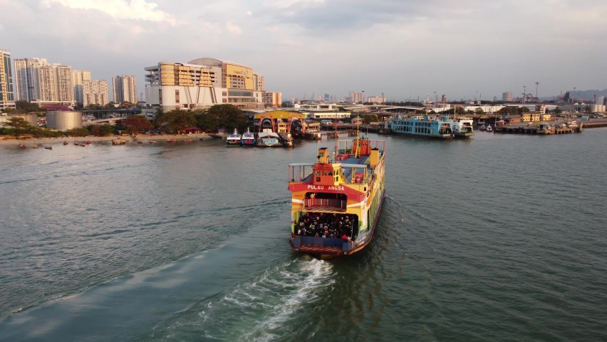 Sultan Abdul Halim Ferry Terminal Stock Video Footage - 4K and HD 