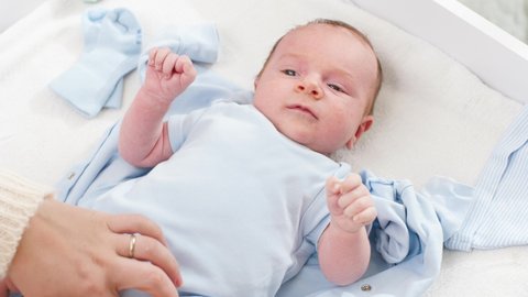 A Newborn Baby Boy Asleep Stock Footage Video 100 Royalty Free Shutterstock