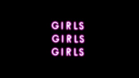 "GIRLS" neon sign, glow, text, women, woman, female, girl, pink, feminist, cool, glow, night, text, word, light, illuminated, bright, sexy, vintage