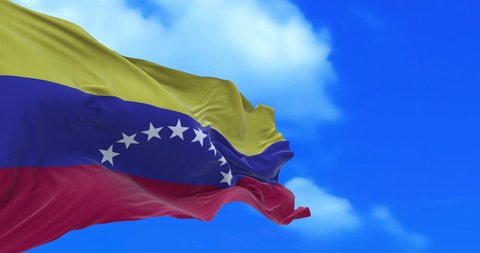 Seamless loop of Venezuela flag.