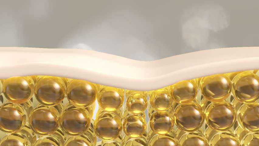 Animation of reduce and repair saggy skin cell Concept. | Shutterstock HD Video #1066605262
