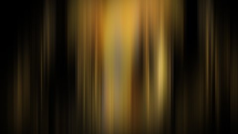 Animation loop dark yellow gold light flickering vertical lines. Abstract CG Animation twisted gradient light trails motion. 4K Futuristic geometric stripes patterns moving glow streaks light leak.